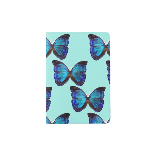 Butterfly Blues Passport Holder (Front)