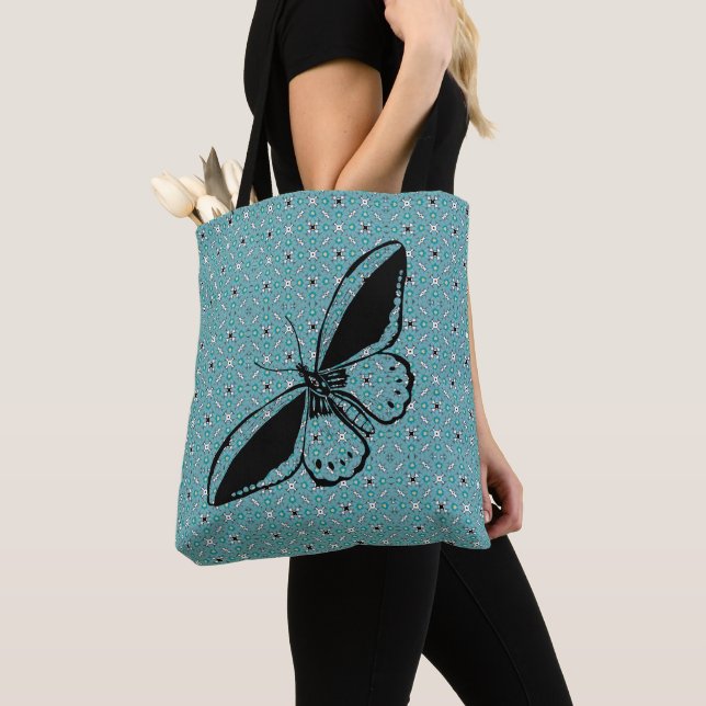 Butterfly Blues  Tote Bag (Close Up)