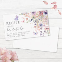 Butterfly Blush Pink Purple Wildflower Recipe