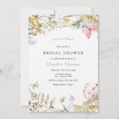 Butterfly Bohemian Bridal Shower Invitation (Front)