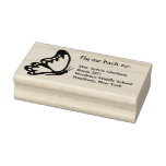 Butterfly Book Return Rubber Stamp at Zazzle