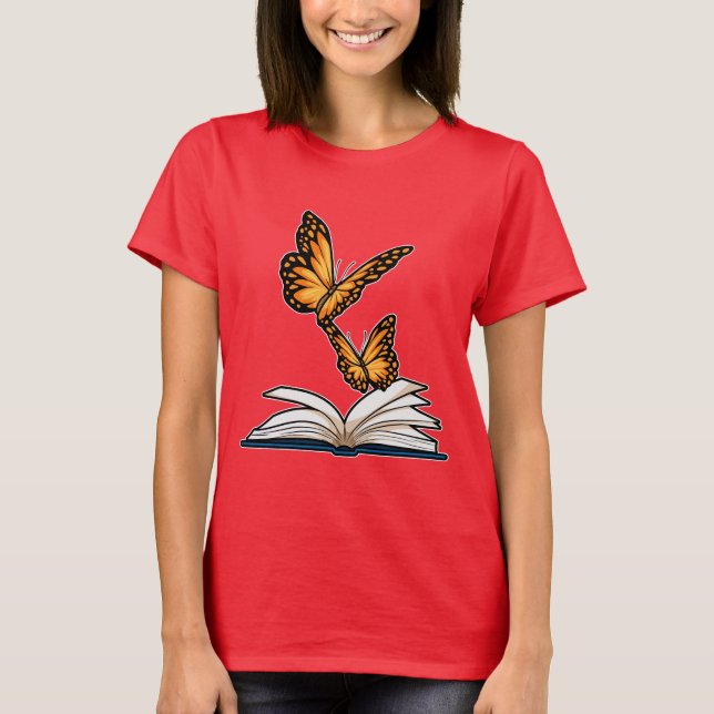 Butterfly Book T-Shirt (Front)