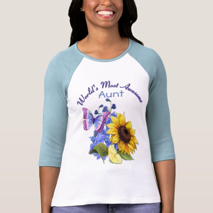 Butterfly Bouquet for Aunt Tshirts