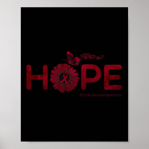 Butterfly Brain Aneurysm Awareness Gifts Poster