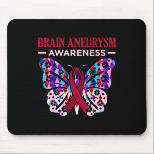 Butterfly Brain Aneurysm Awareness Month Support G Mouse Pad