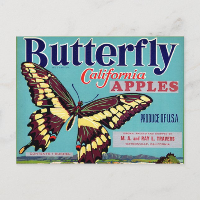 Butterfly Brand Postcard (Front)