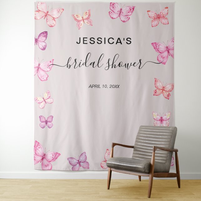 Butterfly Bridal Shower Backdrop Photo booth (In Situ)