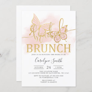 Butterfly Bridal Shower Bridal Brunch Invitation