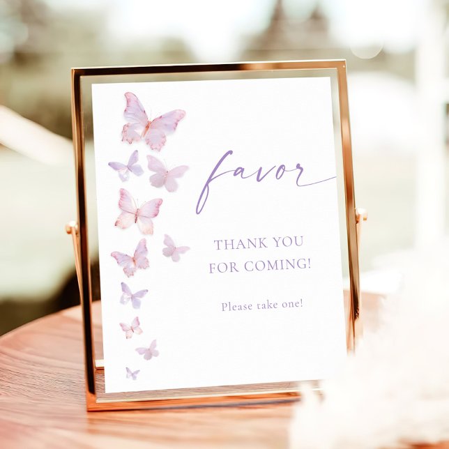 Butterfly Bridal Shower Favor Poster (Creator Uploaded)