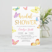 Butterfly Bridal Shower Invitation (Standing Front)