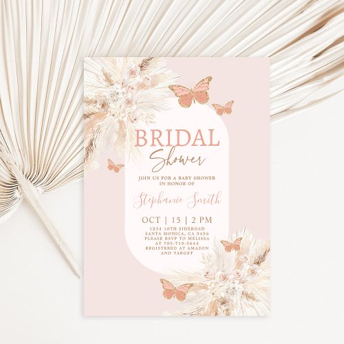 Butterfly Bridal Shower Invitation