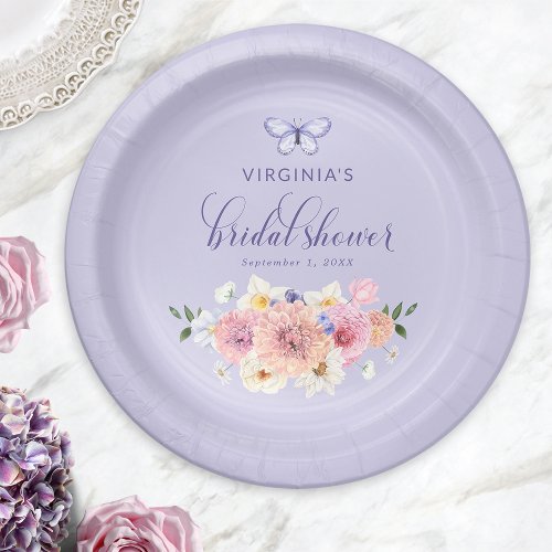 Butterfly Bridal Shower Paper Plates