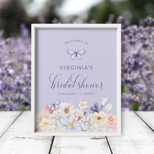 Butterfly Bridal Shower Poster