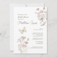 Butterfly Bridal Shower | Romantic Feminine Design