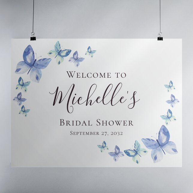 Butterfly Bridal Shower Welcome Sign (Creator Uploaded)