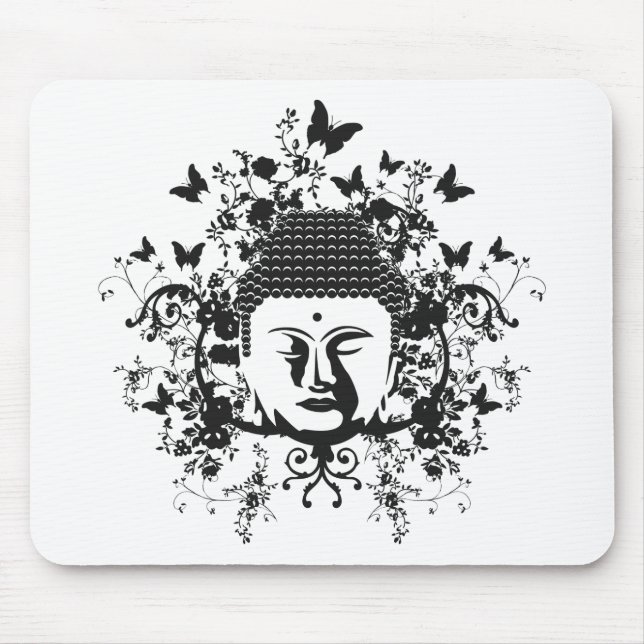 Butterfly Buddha Mouse Pad (Front)