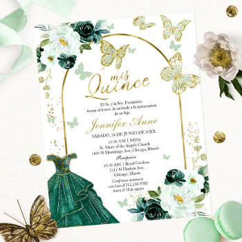 Butterfly Budget Spanish Quinceanera Invitations by StampsbyMargherita at Zazzle