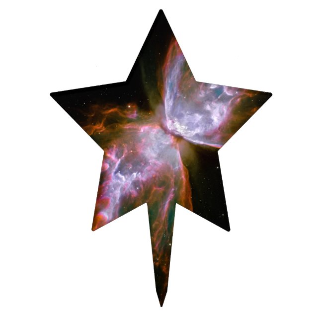 Butterfly / Bug Nebula (Hubble Telescope) Cake Topper (Front)