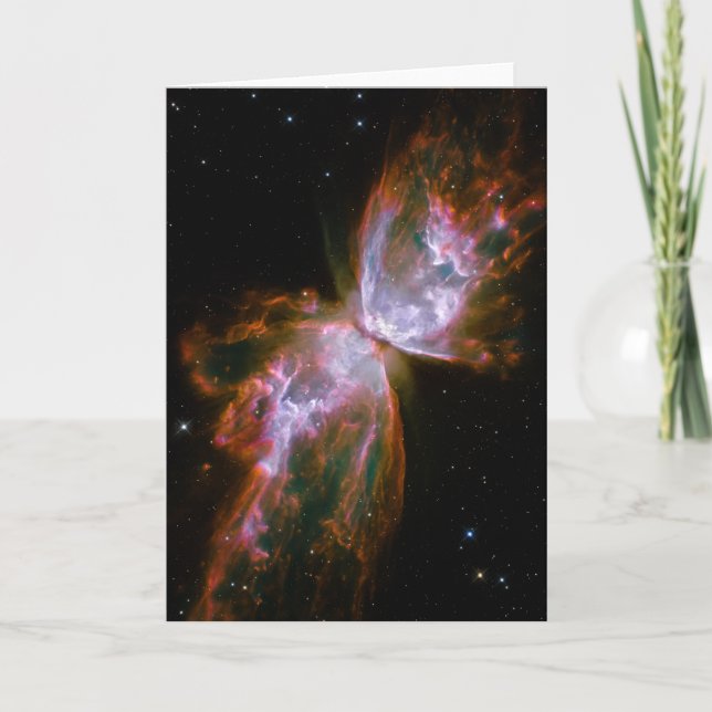 Butterfly / Bug Nebula (Hubble Telescope) Card (Front)