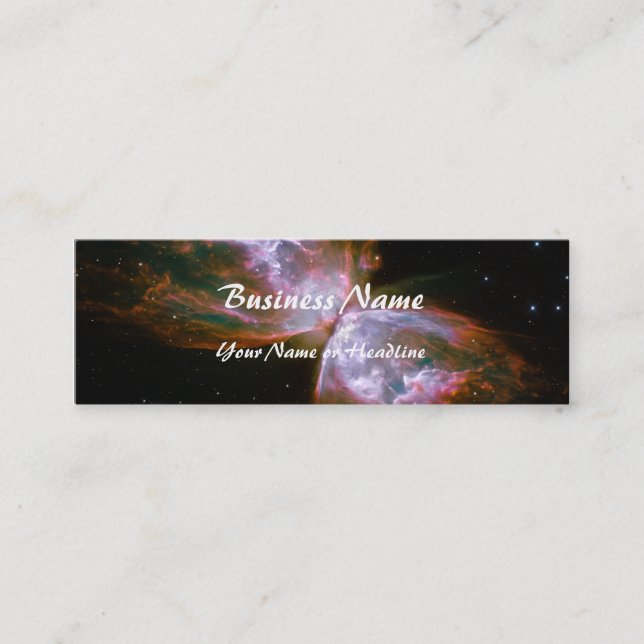 Butterfly / Bug Nebula (Hubble Telescope) Mini Business Card (Front)
