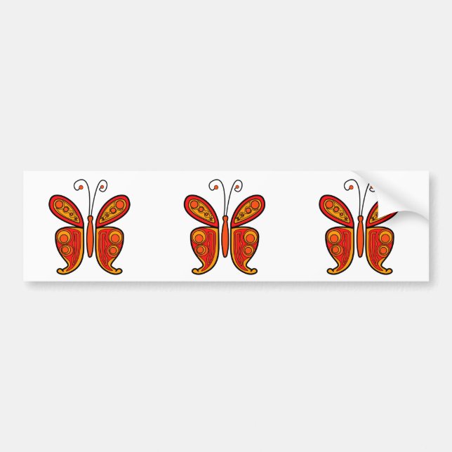 Butterfly Bumper Sticker (Front)