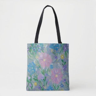Butterfly Bush Floral Tote Bag