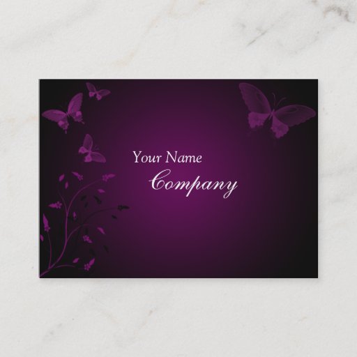 Customizable Butterfly Business Card