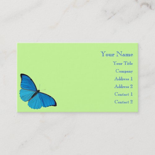 Butterfly Business Card Template