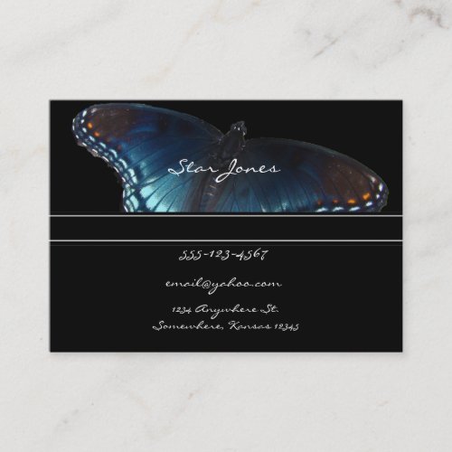 Butterfly business card