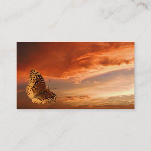 Customizable Butterfly business card