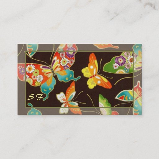 Customizable Butterfly Business Card