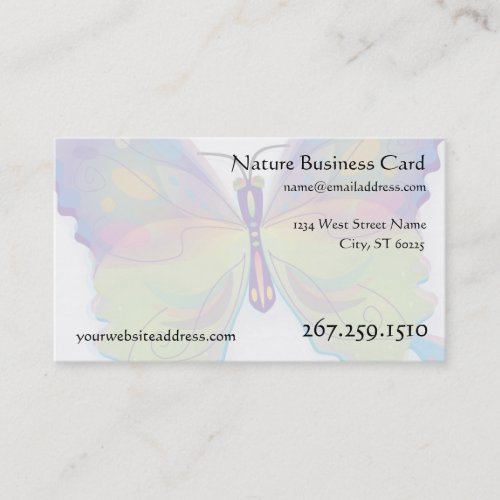 Butterfly Business Card - Interactive Template