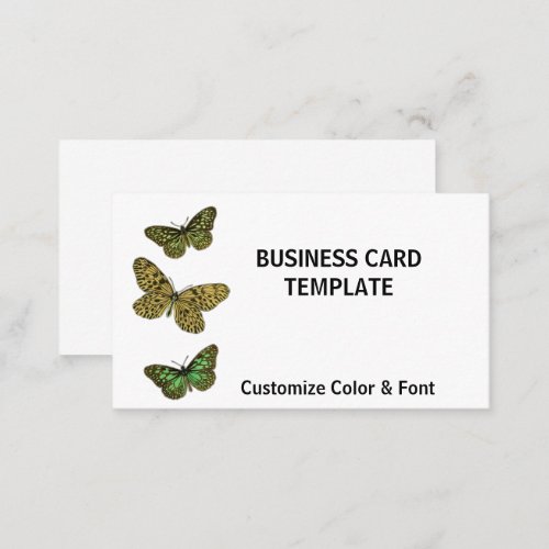 Butterfly Business Card Logo Template