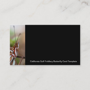 Butterfly Business Card Template Face Photography