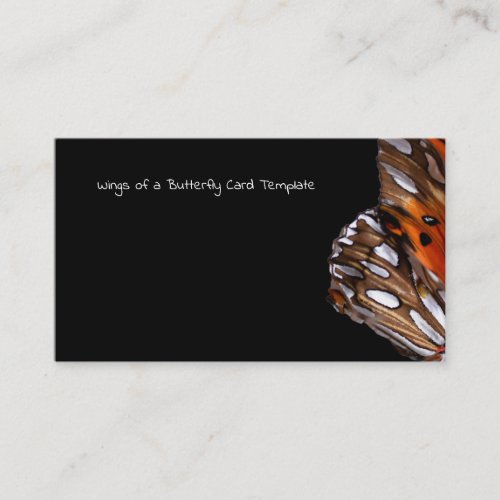 Butterfly Business Card Template Wings Photography
