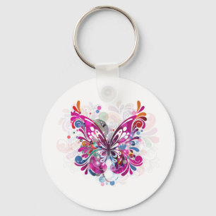 Butterfly ~ Butterflies Customize Template Keychain