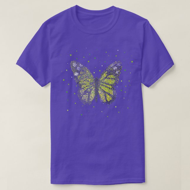 Butterfly Butterflies Gardener T-Shirt (Design Front)