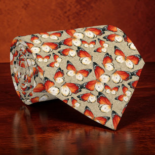 Butterfly Butterflies Pattern Custom Necktie