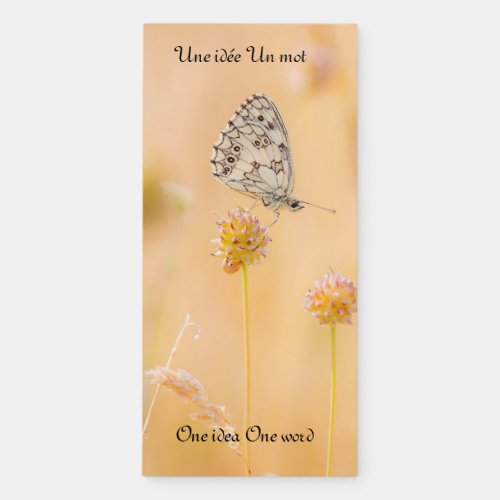 Butterfly butterfly nature Magnetic note block Magnetic Notepad