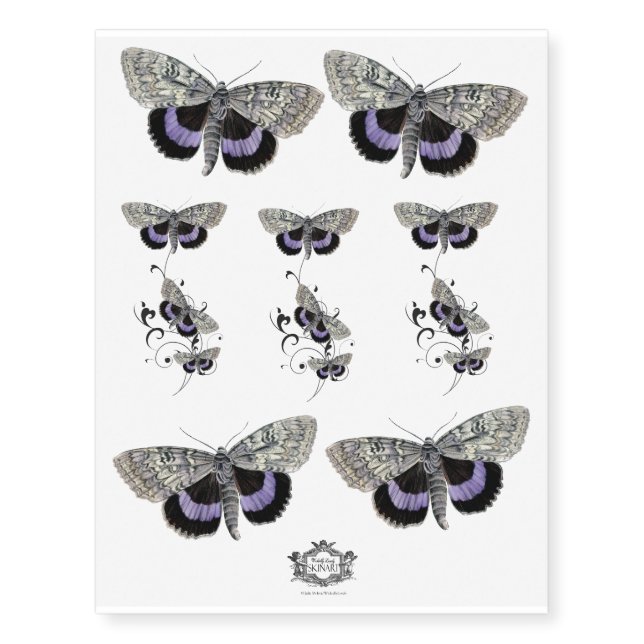 Butterfly, Butterfly Temporary Tattoos (Front)