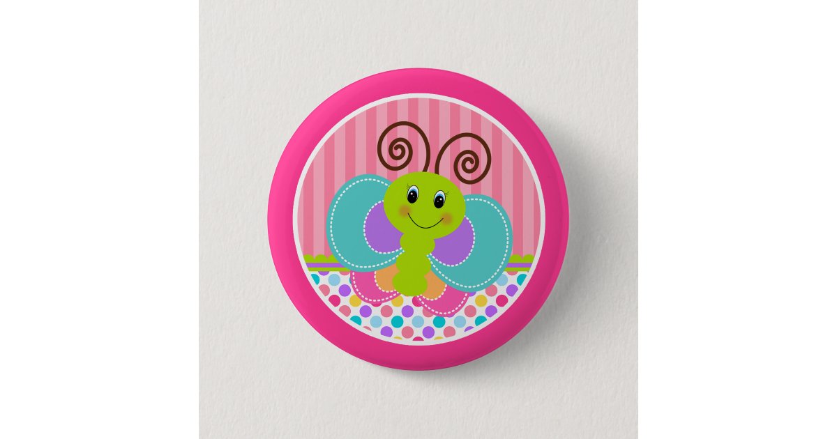 Butterfly Button | Zazzle