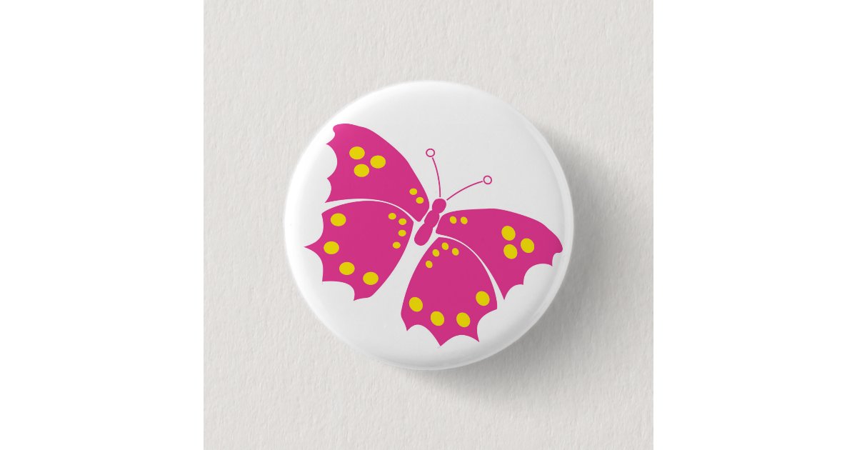 Butterfly Button | Zazzle