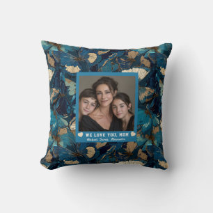 Butterfly Camo Big Mom Stepmom Cozy Home Western Throw Pillow
