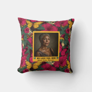 Butterfly Camo Happy Mothers Mom Apartment Decor  Throw Pillow