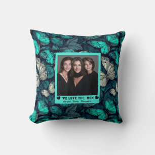 Butterfly Camo Stepmom Mother Aesthetic Decor Throw Pillow