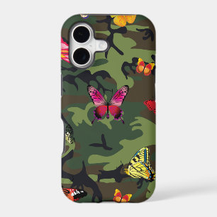 butterfly camouflage iPhone 17 case