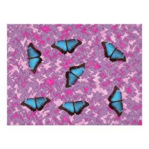 Butterfly Camouflage Pattern Office Peace Destiny Poster
