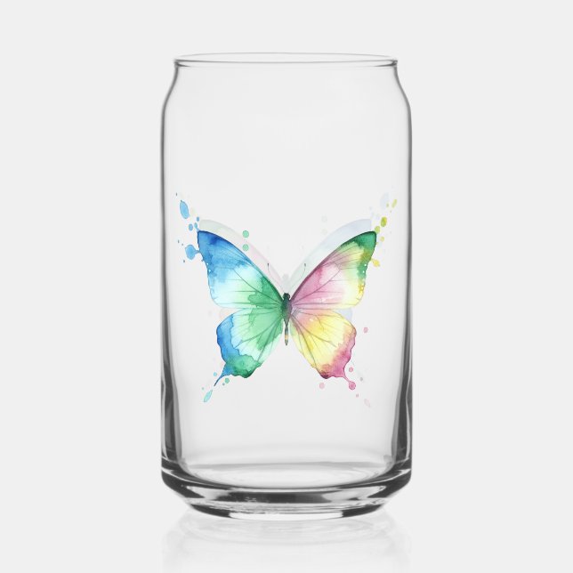 Butterfly Can Glass (Front)