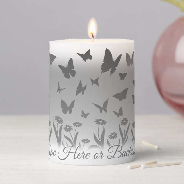 Butterfly Candle Personalized Butterfly Art Candle (In Situ)
