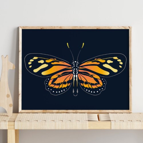 Butterfly  Canvas Jungle Wall Print